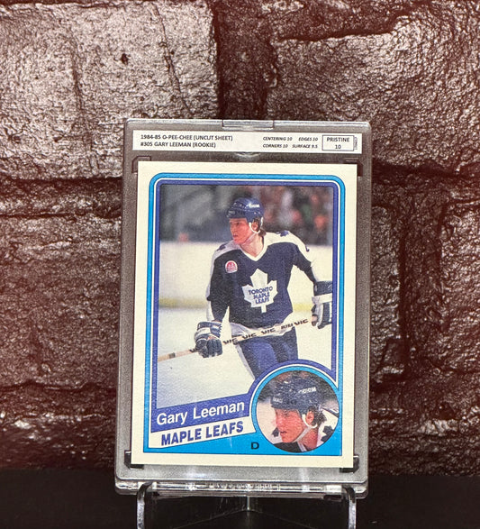1984-85 OPC, GARY LEEMAN ROOKIE, #305