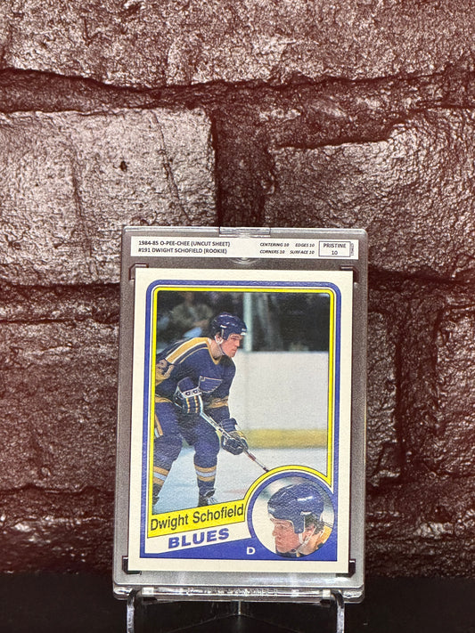 1984-85 OPC, DWIGHT SCHOFIELD ROOKIE, #191 , PRISTINE 10