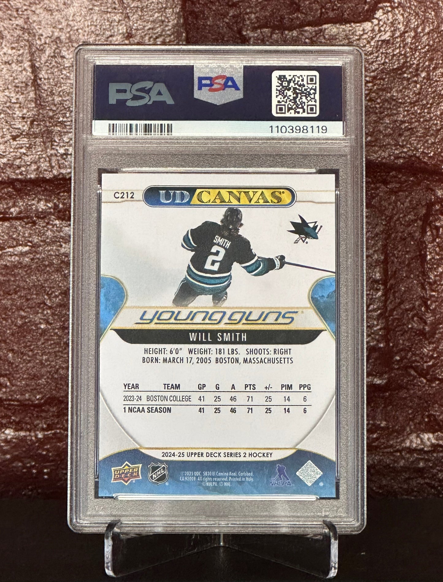 WILL SMITH 2024 UD CANVAS #C212, PSA 10 GEM MT