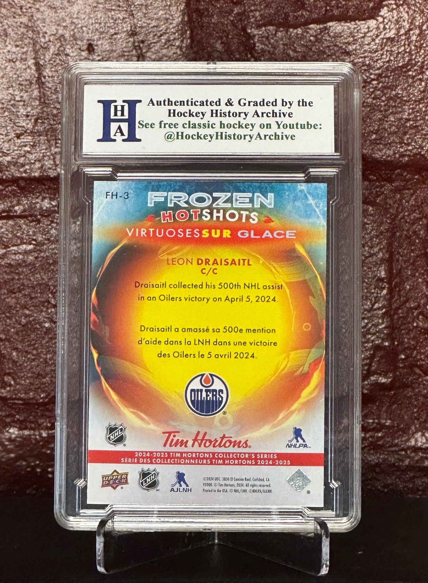 LEON DRAISAILT 2024-25 FROZEN HOTSHOTS #FF-3, HHA 10