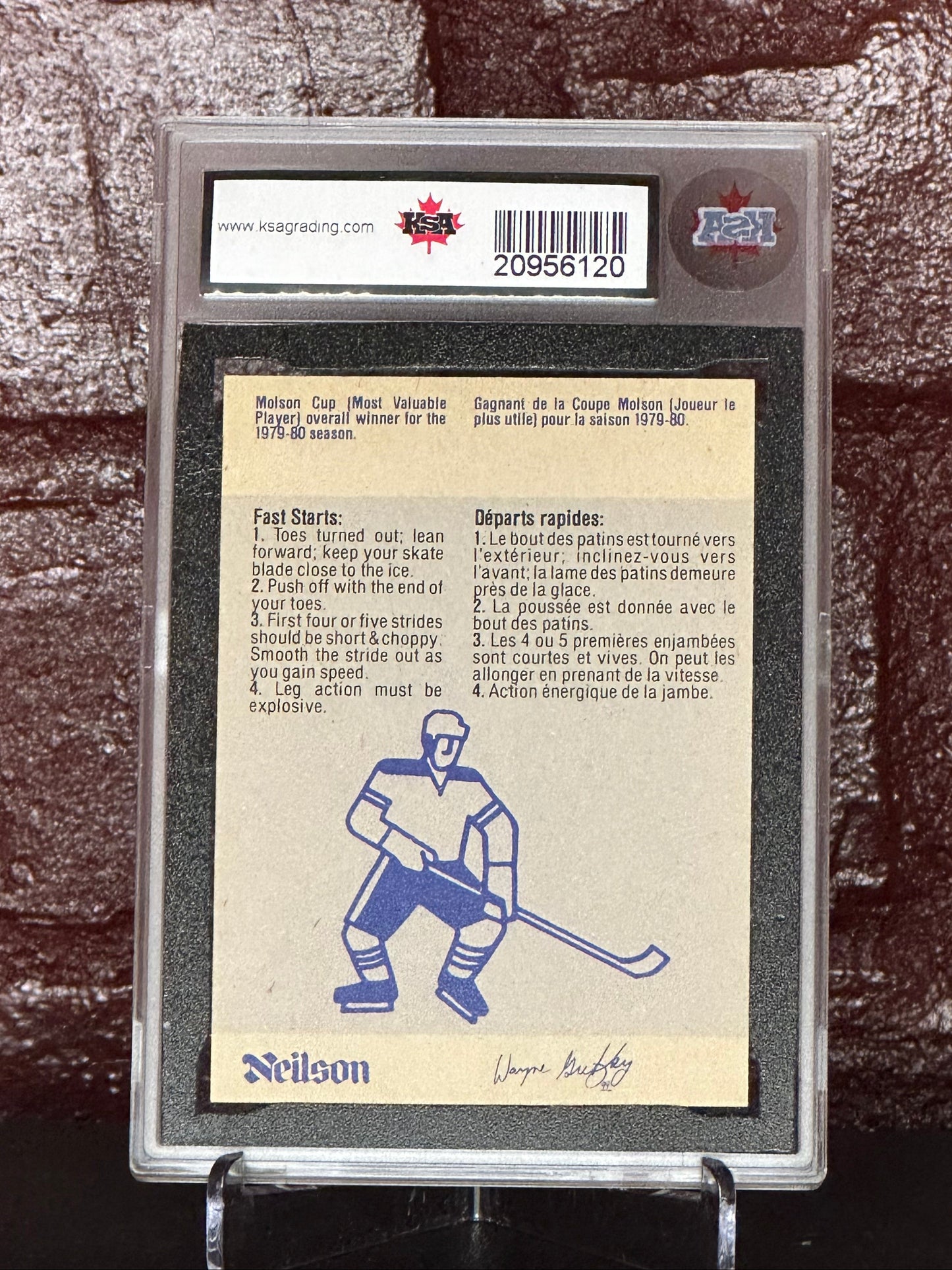 Wayne Gretzy 1982 Neilson #17, Fast Starts, KSA 8 NMM