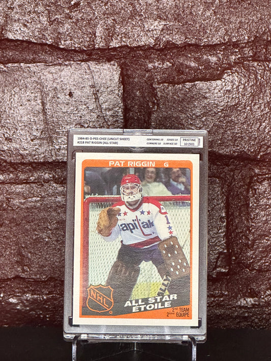 1984 OPC, PAT RIGGIN ALL STAR, #218, PRISTINE 10