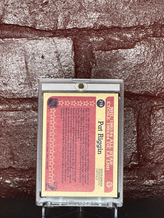 1984 OPC, PAT RIGGIN ALL STAR, #218, PRISTINE 10