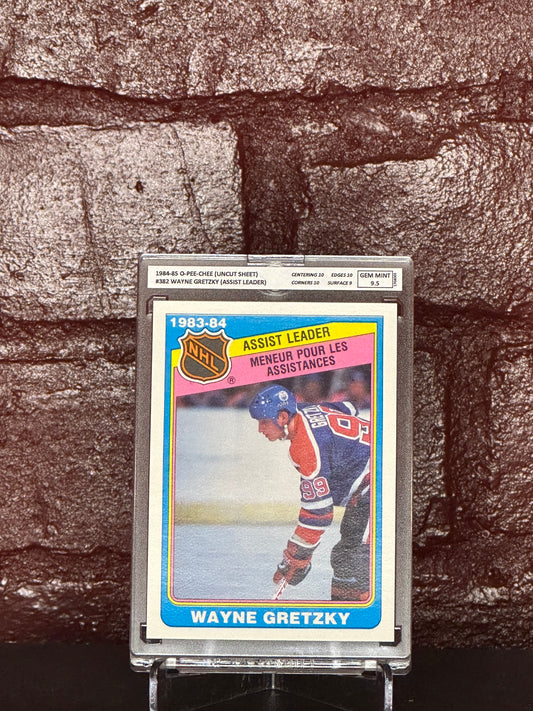 1984-85 OPC, WAYNE GRETZKY GOAL LEADER, #357, 9.5 GEM MINT