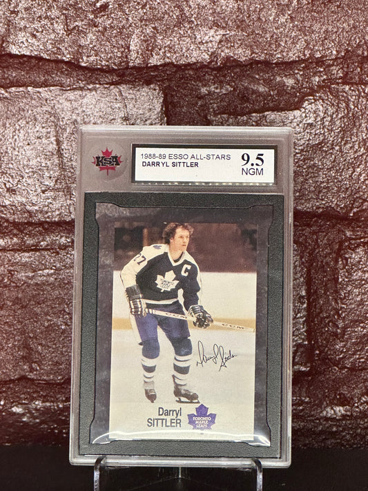 1988-89 DARRYL SITTLER, ESSO ALL-STARS, AUTO, KSA 9.5 NGM