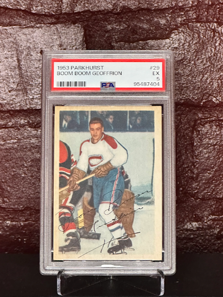 1953 PARKHURST, BOOM BOOM GEOFFRION, #29, PSA 5