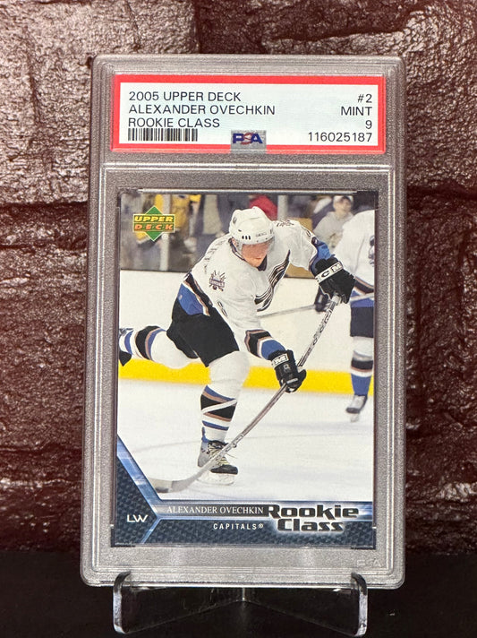Alexander Ovechkin 2005 UD Rookie Class #2, PSA 9 MINT