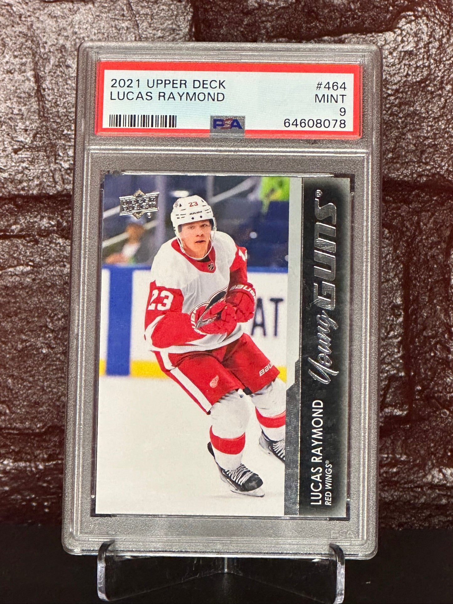 Lucas Raymond 2021 UD Young Guns #464, PSA 9 MINT