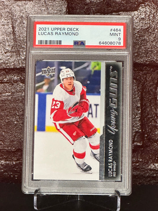 Lucas Raymond 2021 UD Young Guns #464, PSA 9 MINT