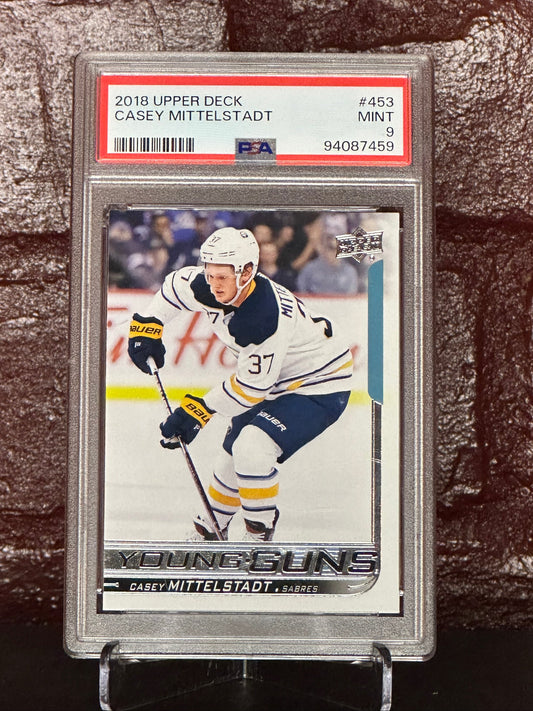 Casey Mittelstadt 2018 Young Gun #453, PSA 9 MINT