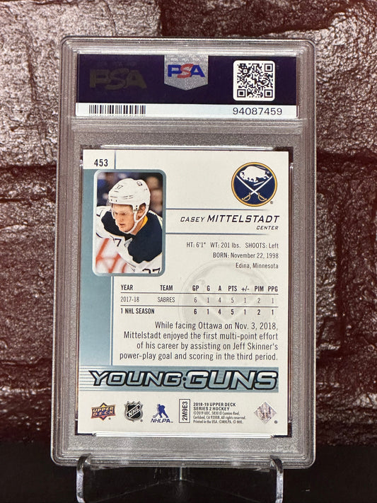 Casey Mittelstadt 2018 Young Gun #453, PSA 9 MINT