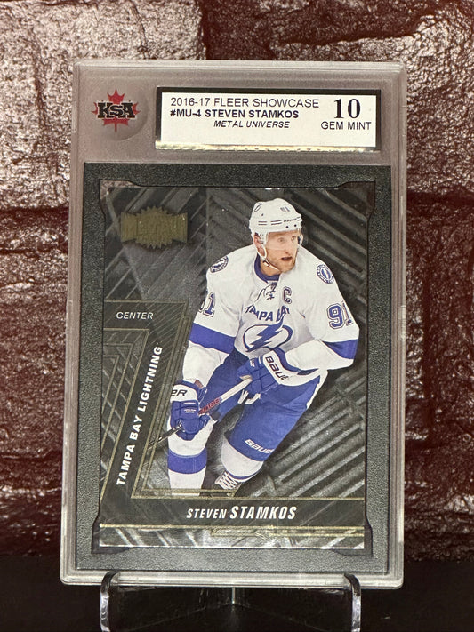 Steven Stamkos 2016-17 Fleer Showcase #MU-4 Metal Universe, KSA 10 GEM MINT