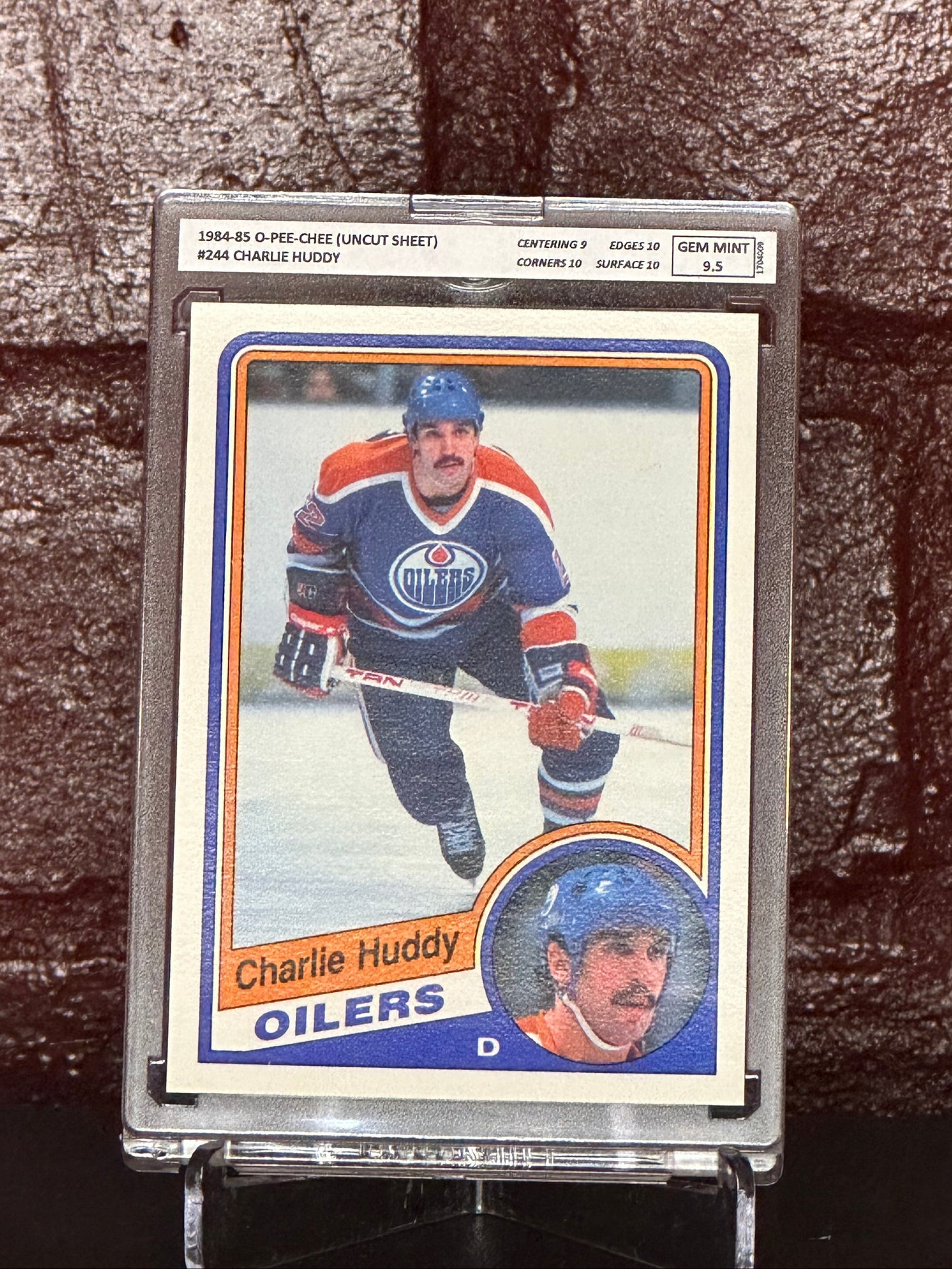 Charlie Huddy 1984-85 OPC #245, 9.5 GM