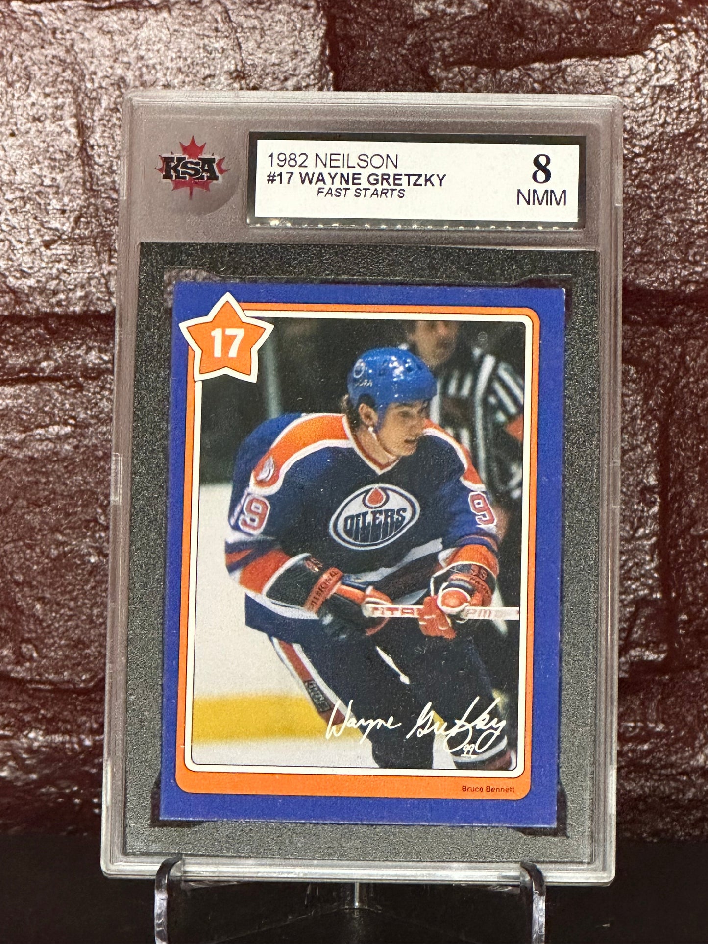 Wayne Gretzy 1982 Neilson #17, Fast Starts, KSA 8 NMM