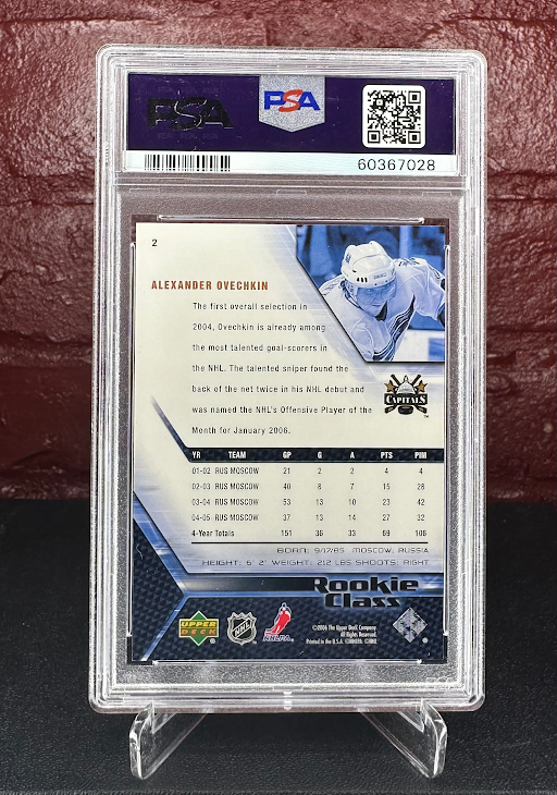 2005 Alexander Oveckin Upper Deck Rookie Class #2 , PSA 10 GEM MINT